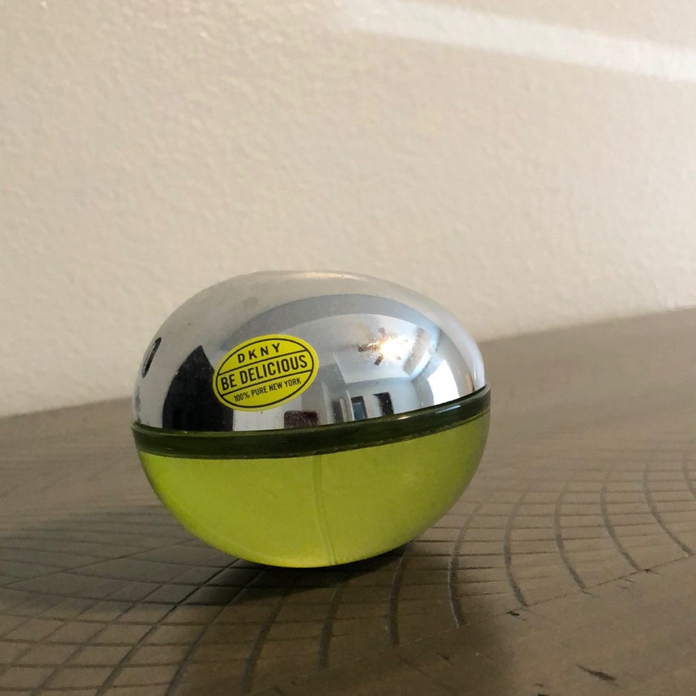 DKNY Be Delicious Green and Silver Home Accent
